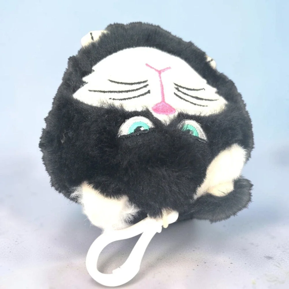 Jay at Play Hangry Petz Bella Black Cat Plush Keychain Bag Clip 4